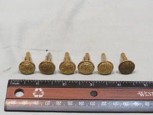 Bottoni vintage Cittadella Carolina del Sud State Seal ottone Waterbury Co Conn, quantità 6 - Foto 1 di 3