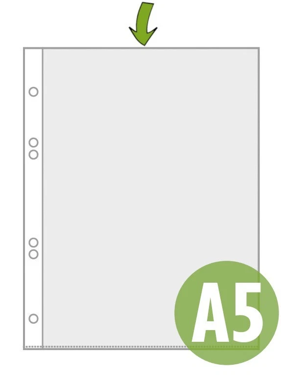 10x Veloflex Prospekthüllen Sichthülle Klarsichthülle Hülle A5 glasklar 4355310