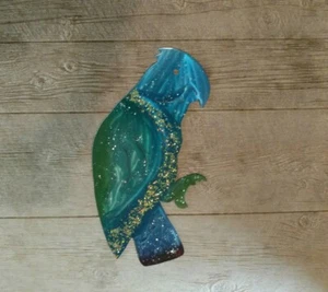 Metal art parrot Garden Art Indoor Outdoor Patio art décor wall art Sculpture - Picture 1 of 5