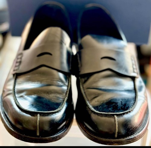 Scarpe eleganti Coach mocassino con borchie G1703 cardinali a punta uomo taglia 11 PELLE RARO