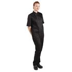 Whites Vegas Unisex Chef's Jacket Black Short Sleeve Launderable Durable - Large