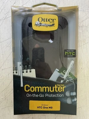 Nuevo En Caja Otterbox Commuter HTC One M9 Negro Lavanda Turquesa Foto 1 de 4