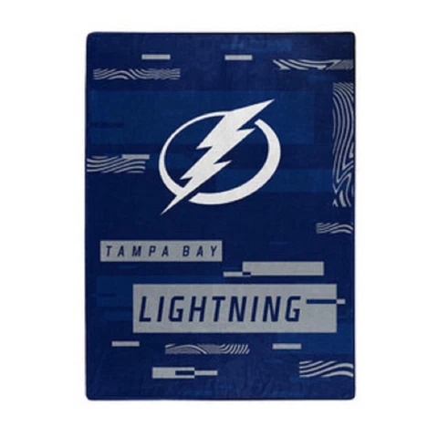 Tampa Bay Lightning 60x80 Digitize Design Raschel Throw Blanket [NEW] NHL Fleece Cover