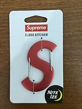 Supreme Nite Ize S Logo Keychain Red FW21