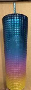 Starbucks Rainbow Bubble Tumbler With Straw Venti 24 fl oz Neu ohne Etikett - Bild 1 von 5