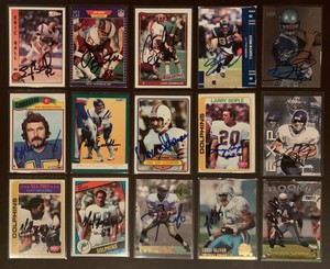 BILLY JOE TOLLIVER San Diego Chargers 1991 Fleer SIGNED / AUTOGRAPH Card