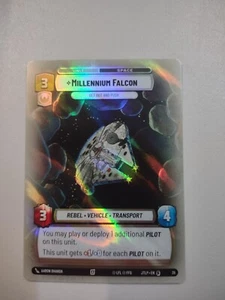 Lámina hiperespacial Star Wars Unlimited JTLS OP 39 Halcón Milenario x3 - Imagen 1 de 1