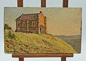 Roger TOURNAY (1884-1969) Huile sur panneau Chapelle de la Tete Ronde - Tableau  - Imagen 1 de 4