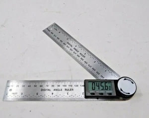 Digital Angle Finder Protractor 2 in 1 Angle Finder Ruler with 7inch/200mm - Picture 1 of 3