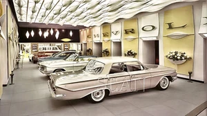 Chevrolet Händler Showroom Etage 1961 6x11 Foto - Bild 1 von 1