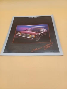 Big 1984 Chevy CITATION 2 II Brochure/Catalog: X11, X-11, CL, Hatchback - Picture 1 of 3