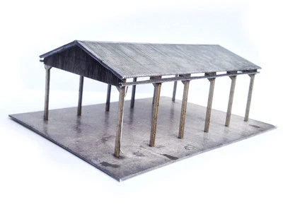 MODEL RAILWAY SCENERY LASER CUT OPEN SIDED FARM YARD BARN FOR N SCALE 1:148 2mm MODEL RAILWAY KX015-N