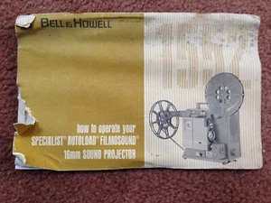 Bell and Howell 16MM Sound projector 1552 Owner's Manual - Picture 1 of 1