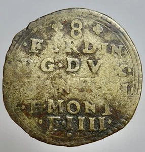 MANTOVA - FERDINANDO GONZAGA 1612-1626 -MI/ 8 SOLDI - Picture 1 of 2