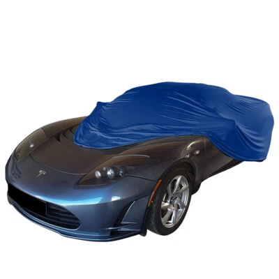 Indoor car cover fits Tesla Roadster bespoke Le Mans Blue cover Without mirro... - Imagem 1 de 4