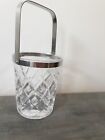Beautiful cut glass Heavy Duty  ice bucket Home Bar ,gift