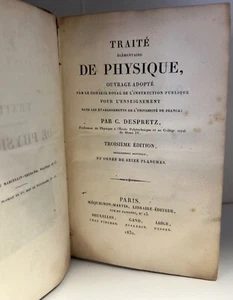 Traite De Physique Ouvrage Adopte by Despretz par, Paris 1832 - Picture 1 of 3