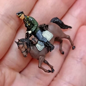 Homemade 1/72 Winter Cavalry Officer 1 Man Finished Model Ornament Toys - Picture 1 of 6