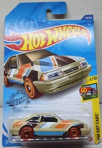 Hot Wheels 1992 Ford Mustang 1/10 2020 HW Art Cars / Malaysia BAD CARD SEE PIX - Bild 1 von 4