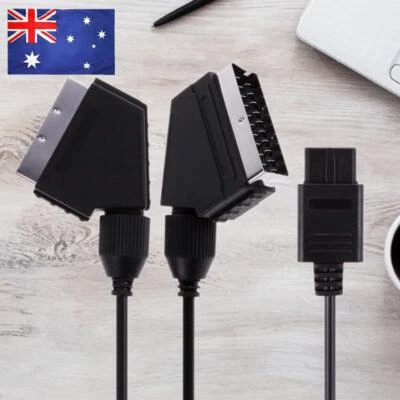 RGB Cable 21 Pin Euro Scart Plug Cord for Nintendo SNES Gamecube and N64 Console - Imagen 1 de 4