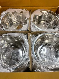 144-STAINLESS STEEL Standard Pet Dog Puppy Cat, Art, Soup, Food Water Bowls 16oz - Picture 1 of 6