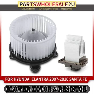 Motor soplador calentador HVAC delantero y resistencia para Hyundai Santa Fe 2007-2009 Foto 1 de 4
