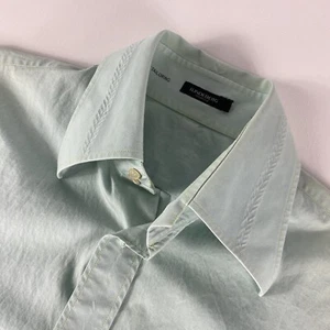 J Lindeberg Button Down Up Shirt Adult Medium Long Sleeve Blue Cotton Men’s - Picture 1 of 15