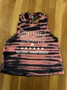Varsity All Star Cheer Cheerleading The Summit Tank Top Twist Back Size S Pink - Picture 1 of 6