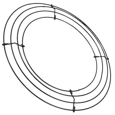 Iron Wire Flower Wreath Hanging Decorations Floral Hoop - image 1 of 4