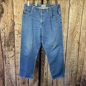 LL Bean Comfort Waist Jeans Men 36x30 Blue Medium Wash Straight Leg Denim Jeans - Picture 1 of 10