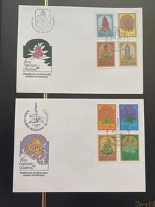 Portugal Madeira 1981 & 1982 Flowers / Flores First Day Covers - Picture 1 of 4