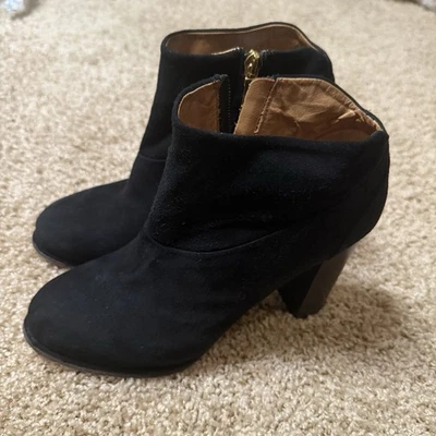 Alberto Fermani Botas Gamuza Suave Negro Talla 8/39 Hecho en Italia Foto 1 de 4