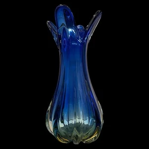 Grande Vaso portafiori in Vetro Sommerso Murano Policroma - Foto 1 di 19
