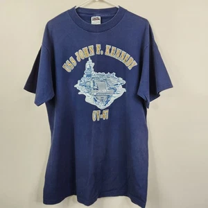Tultex Vintage USS John F Kennedy CV-67 Big John Aircraft Carrier Graphic Tee XL - Bild 1 von 6