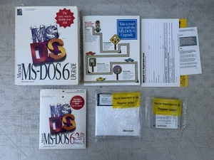 Microsoft MS-DOS 6.0 Upgrade Operating System 3.5" Disk Vintage Sealed USED - Picture 1 of 8