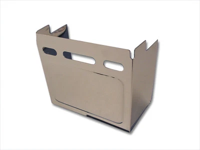 Cubierta lateral de batería cromada en relieve para Harley Davidson Foto 1 de 3