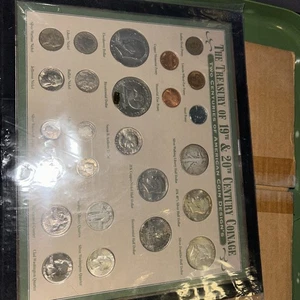 1996 THE TREASURY OF 19TH & 20TH CENTURY COINAGE, 25 COINS, AMERICAN HIST. SOC. - Bild 1 von 6