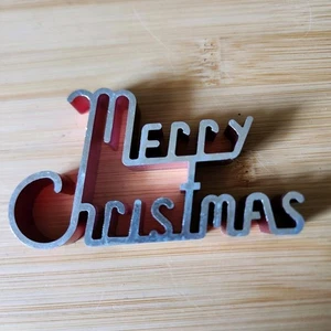 Cressona Aluminium Frohe Weihnachten Schnickschnack Urlaub Ornament Dekoration - Bild 1 von 8