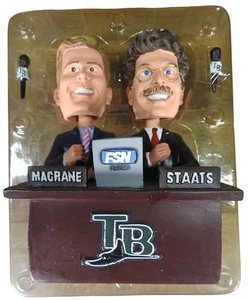 Joe Magranne Dwayne Staats Tampa Bay Rays Annunciatori Bobblehead Set - Foto 1 di 3