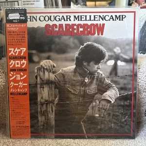 JOHN COUGAR MELLENCAMP SCARECROW MERCURY 28PP1012 Japan OBI VINYL LP - Foto 1 di 8