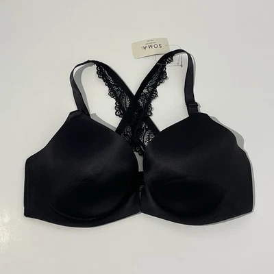 Sujetador Soma 38C Enbliss cierre delantero encaje trasero negro nuevo con etiquetas espalda deportiva lujo #570312833 Foto 1 de 4