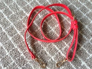 Kate Spade Target adjustable cross body STRAP ONLY gold-tone hardware coral red - Picture 1 of 7