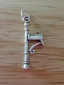 Dije de correo elegante 8x22 mm 3D en un correo de plata esterlina - Imagen 1 de 2