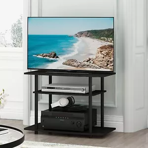 Small Corner TV Stand Console Entertainment Center For 32 inch Living Room Black - Picture 1 of 6