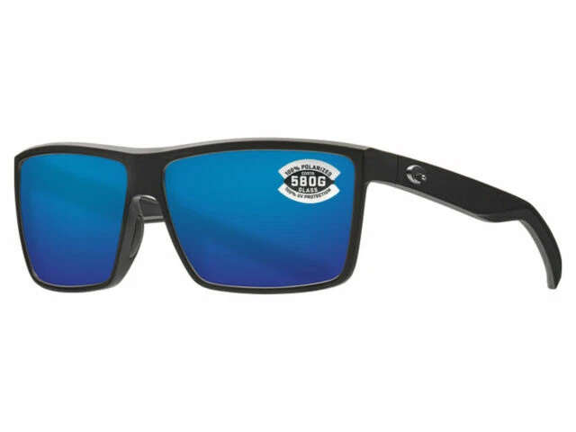 Costa Del Mar Rinconcito Matte Black Frame with Blue Polarized Lens Unisex Sunglasses