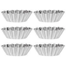 6 pz stampi per budino biscotti piccole crostate stampi per cupcake ovali