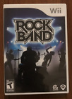 Rock Band Nintendo Wii EA Music Video Game 2006 Drum Guitar Tested w/ Manual