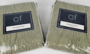 C&F Enterprises 2er Set Standard Schein 21”x 27” Edison Salbeigrün Gesteppt Neu in Verpackung - Bild 1 von 2