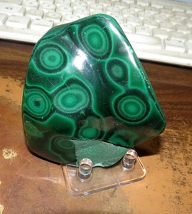 Natural green glossy Malachite quartz crystal mineral specimen Healing Congo JAL - Picture 1 of 8