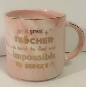 Taza de café taza profesor 12 oz cerámica rosa mármol novedad - Imagen 1 de 5